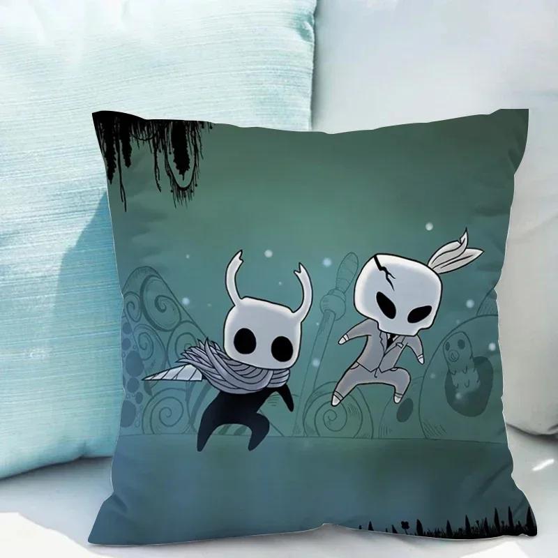 Декоративная наволочка x Подушки Hollow Knight Домашний декор Двусторонняя печать Наволочки Чехол для подушки x Короткий плюш