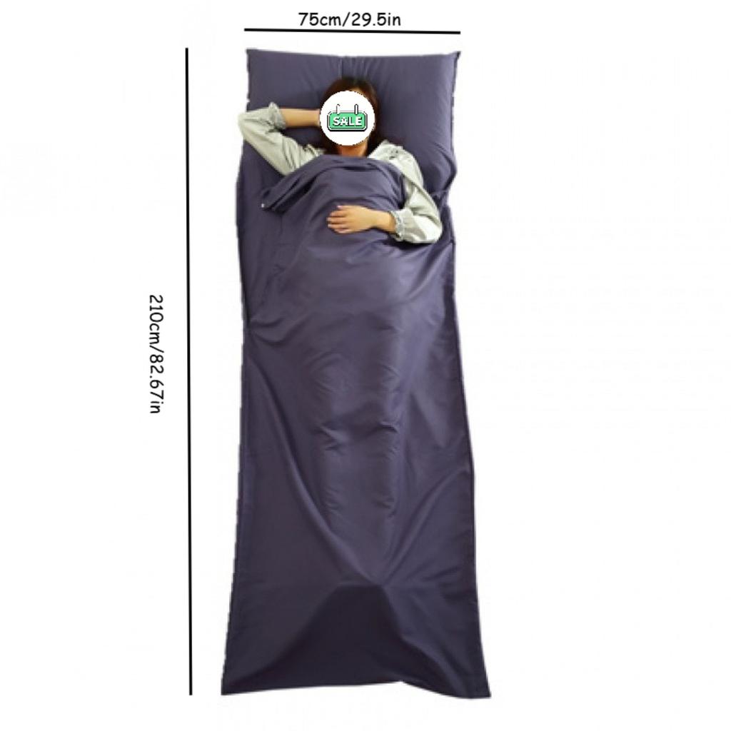 Compact travel sleeping bag, lightweight camping sheet, ultra-portable sleeping bag, universal single-person sleeping bag