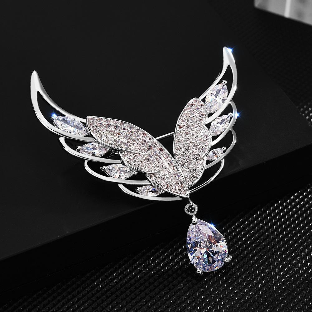 Senior Brooches Flower Leaf Brooch Pins for Women Suit Pendant Fashion Brooches Jewelry