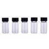 5Pcs 5Ml Small Cute Lab Glass Vials Bottles Clear Containers With Screw Cap