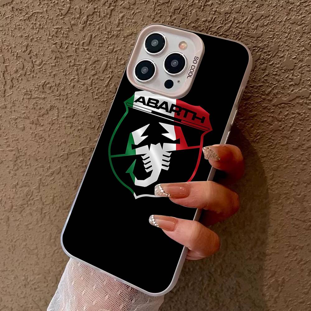 Чехлы для телефона A-AbarthS-S Логотип Для IPhone 17 16 15 14 13 12 11 Plus Pro Max Pro Цвет Матовый Чехол