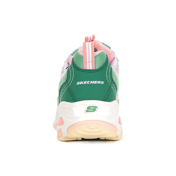 Skechers D'Lites 1.0 Массивные кроссовки Зеленый/Розовый Женские 149906-GRPK