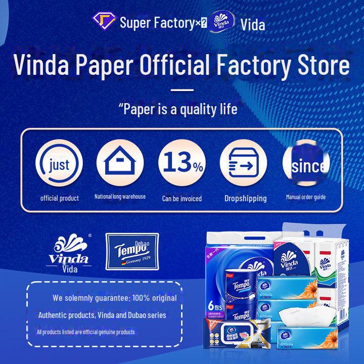 Vinda Pure Water Wet Wipes – 80 Count, Large Package, Clean & Sanitary, Household & Baby Use