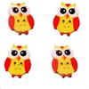 50 шт./лот Креативные оптовые Милые Совята Детские Деревянные Пуговицы для Шитья Скрапбукинг 2 отверстия