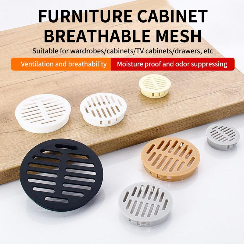 10 PCS Rectangular Breathable Mesh Plastic 35/50mm Ventilation Grille Cabinet Wardrobe Air Vent Wardrobes