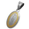 [Shinjuku Gin No Kura] Miraculous Medal Stainless Steel Pendant Top (No Chain) Surgical Stainless Steel Allergy-Friendly Charm Virgin Mary