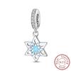 925 Silver Element Charms Beads Water Ice Fire Wind Pendants for DIY Bracelets Fine Jewelry Making
