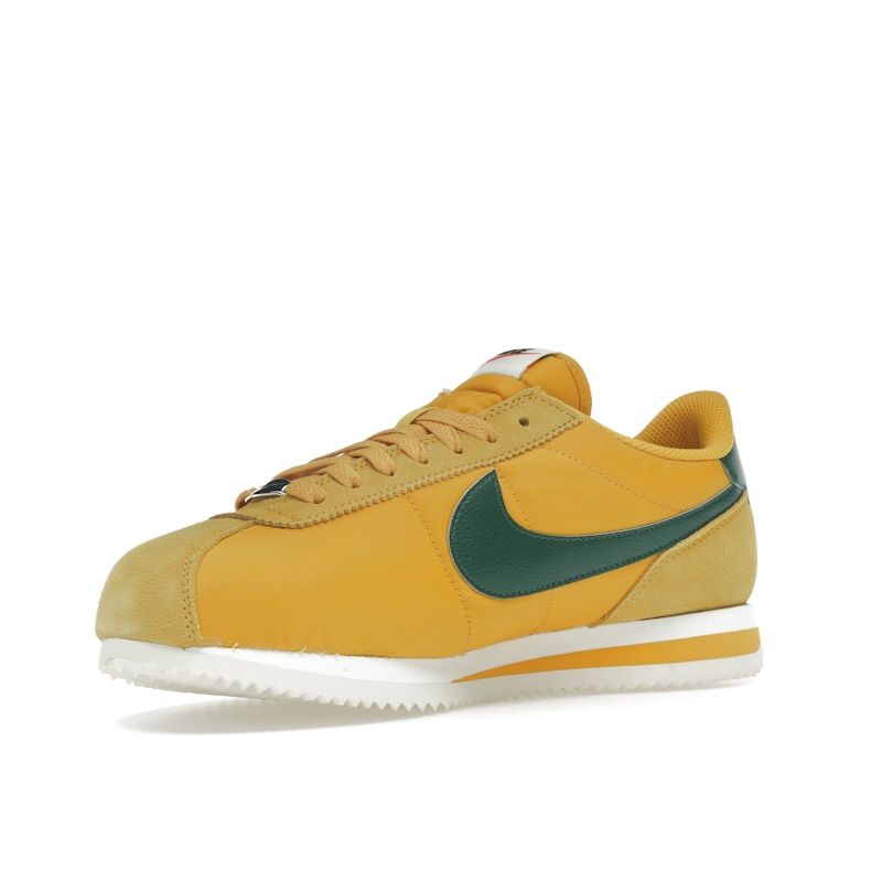 Nike Cortez Yellow Ochre Gorge Green Women Sneakers Safety-Orange Black DZ2795-702