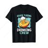 River Tubing Drinking Crew River Floating T-Shirt Summer Men Women's Tee Unisex Clothing