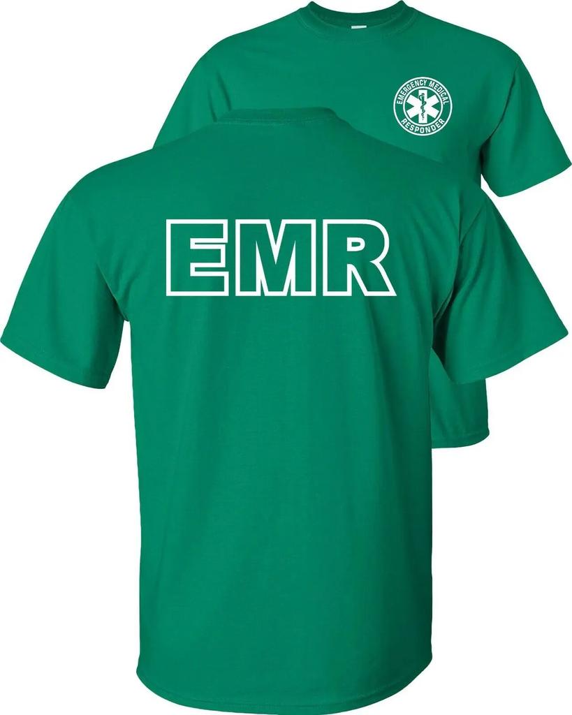 First Responder EMR Emergency Medical Paramedic TShirt 100 Cotton ONeck Summer Short Sleeve Casual Unisexs Tshirt Size S3XL