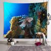 Underwater World Tapestry Sea Life Wall Art Aesthetics Decoration Wall Hanging Bedroom Dormitory Room Aesthetics Home Decoration
