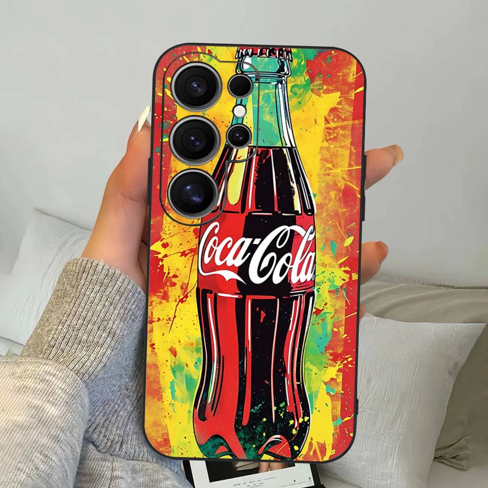 Чехол для телефона Hot C-Coca Drinks C-Cola для Samsung S 24 Fe 25 Ultra Plus 20 Lite 21 30 22 23 24 22 Ultra 5G Fundas