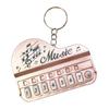 Playable Miniature Piano Keychain Toy For Children Portable Musical Instrument With LED Light Safe Plastic Design