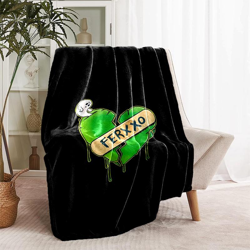 1pc Blanket Feid6 Print Design, Lightweight Blanket for Sofa, Bed- Soft &Warm, Gift for All Seasons like Christmas, Halloween