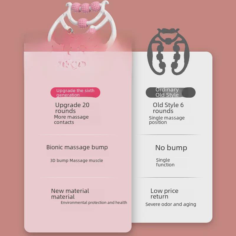 20-Wheel Double-Row Leg Clamp for Thigh Kegel and Leg Slimming Exercise