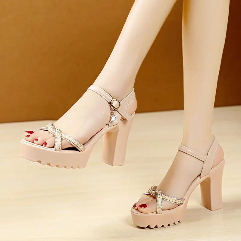 Wedge With Platform Waterproof Open Toe Sandals for Women 2025 Trend High Quality Shoe New Breathable Fashion Woman Shoes Sales