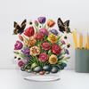 Acrylic Special Shape Flower House Table Top Diamond Painting Ornament Kits Diamond Painting Desktop Decors for Adults Beginner