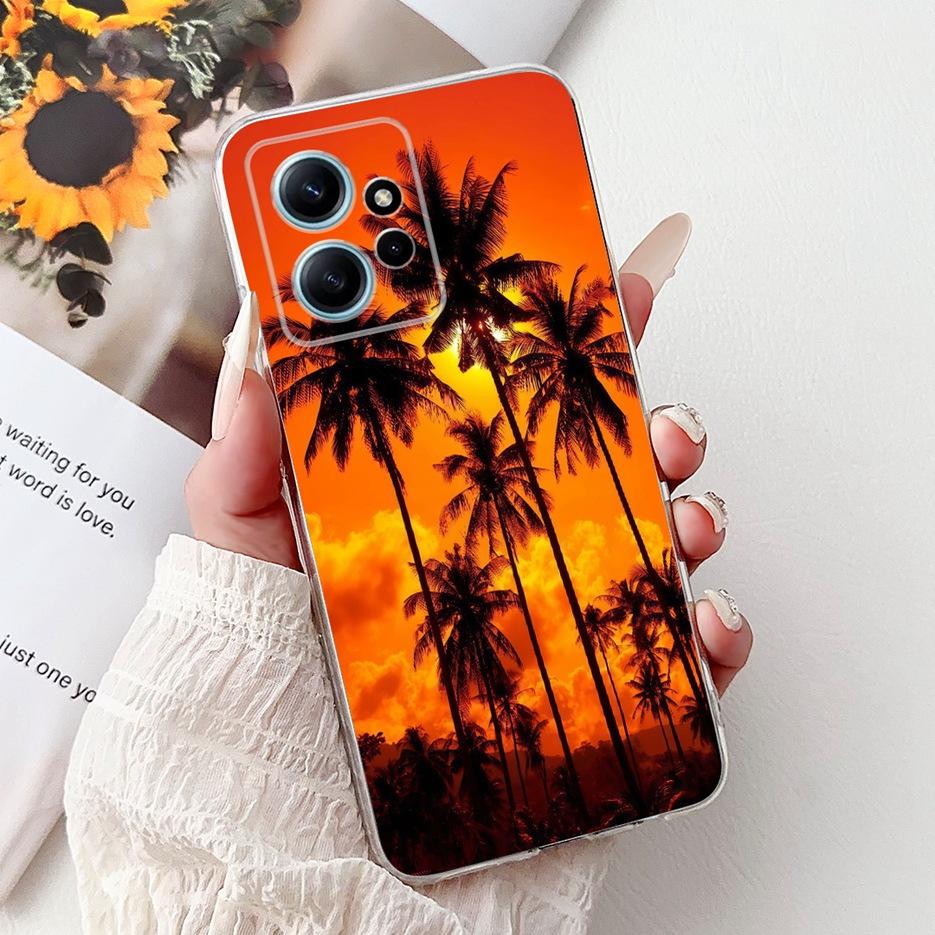 Чехол для Xiaomi Redmi Note 12 4G Красивые Цветы Расписная Крышка Мягкий Тонкий Чехол для Телефона Для Redmi Note 12 Pro Plus Note12 5G Корпус