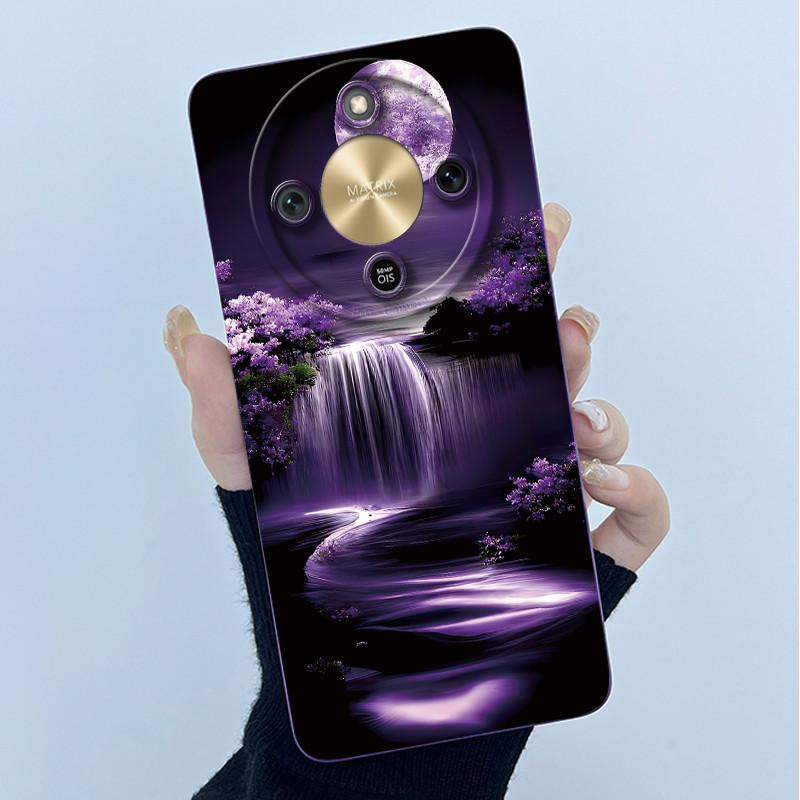 Чехол для Honor X9d 5G MTN-NX1 Модный Минимализм Масляная Живопись Цветочный Силиконовый Мягкий Чехол для Телефона Новый Дизайн Ударопрочная Задняя Крышка