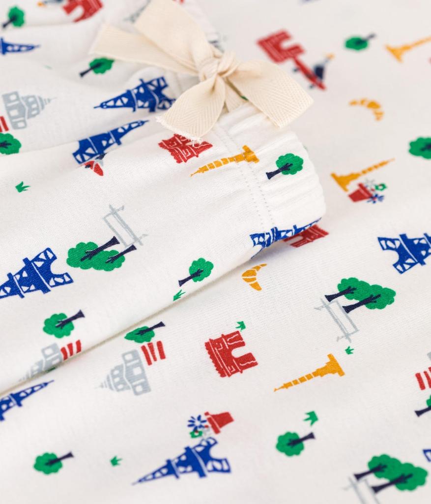 Пижама с короткими рукавами с принтом A09TO Multicolor XS [Petit Bateau]