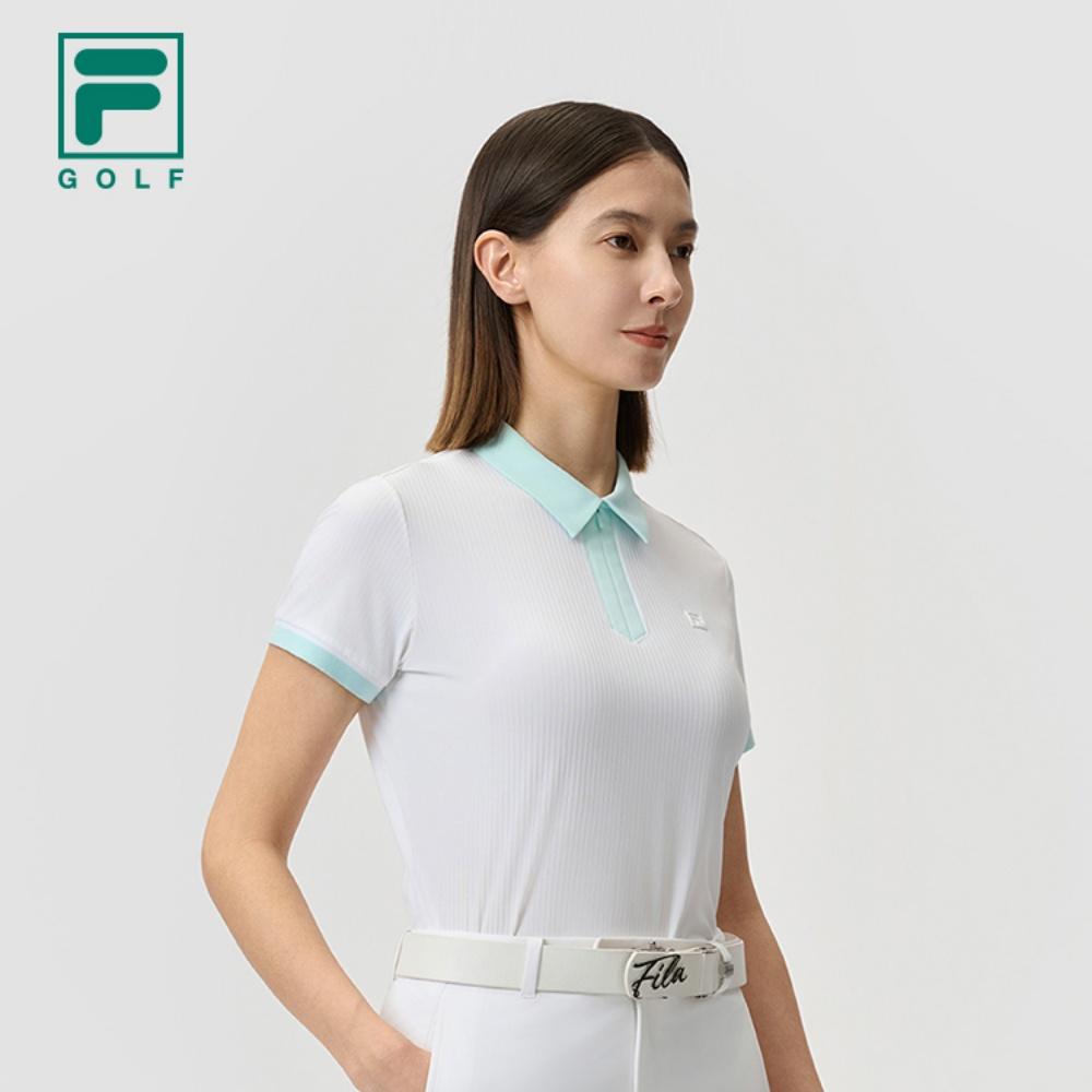 Новая женская рубашка-поло серии FILA Golf, нефритово-белая A11W525144FWT