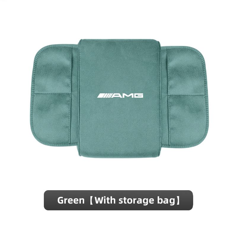 AMG Car Armrest Box Height Increase Mat Car Hand Protection Storage Pad For Mercedes Benz AMG W206 W204 W205 W212 W213 W221 W222