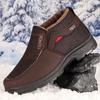 Men's Snow Boots for Warm and Comfortable Non-Slip Ankle Boots for Outdoor Hiking and Trekking - Plush-Lined Winter Shoes