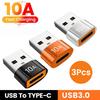 10A OTG USB 3.0 на Type C Адаптер PD 240 Вт Штекер на Розетку Конвертер Быстрая Зарядка OTG Адаптер Для Macbook Ноутбуков Xiaomi Samsung