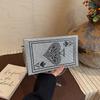 Маленькая толпа Алмазная двухкаменная вечерняя сумка Женская уникальная темпераментная цепочка-коробка Личность Уличный поперечный разрез Квадратная
