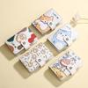 Cute Dog Print Credit Card Holder Wallet Mini Business Bus Holder Purse Small Student Card Work ID Storage Bag Case