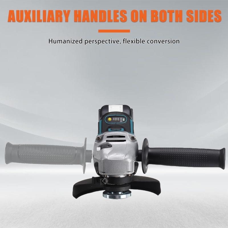 M14 Brushless Cordless Angle Grinder Lithium-Ion Cutting Machine 125mm Electric Angle Grinder Power Tools for 18V Battery