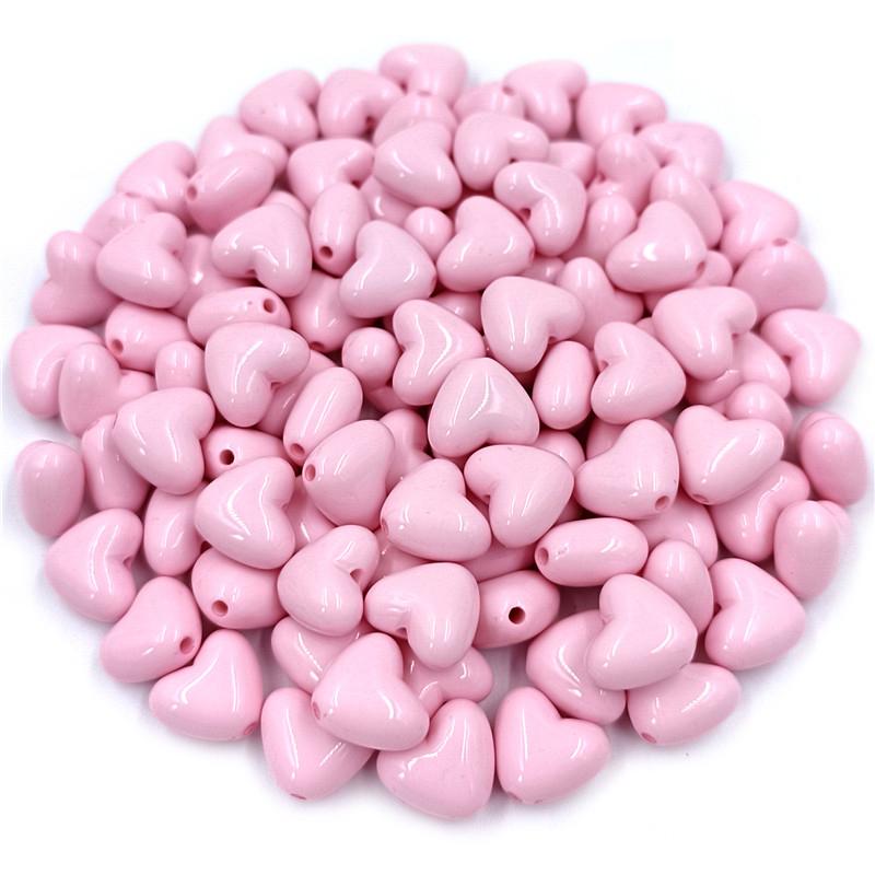 Творческие бусины в форме сердца, браслет, ожерелье, аксессуары, акриловые украшения, фурнитура, 20 шт., свободные бусины, подвески, сделай сам, конфетный цвет для изготовления ювелирных изделий