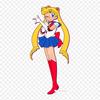 Woman Chibiusa Iron On Patches For Clothing Applique Stickers On Clothes Heat-Sensitive Custom Patch