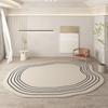 Ins Irregular Oval Rugs Fluffy Short Plush Mats New Soft Carpet Children Bedroom