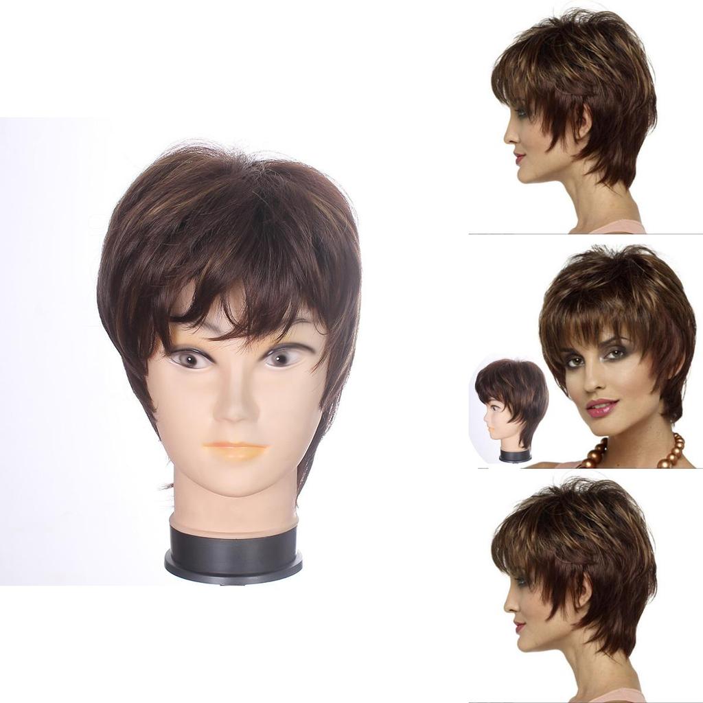 Short Curly Wig With Hightemperature Silk For Fashionable African Style For Women
