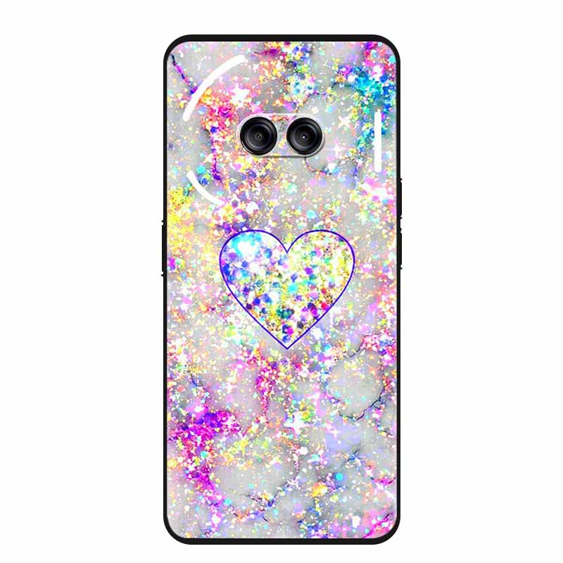 Чехол для Nothing Phone 2A Роскошный Мягкий Силиконовый Задний Чехол из ТПУ Чехлы для Телефона для Nothing Phone2A 5G A142 Ударопрочный Милый Любовь Capa