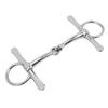 Full Cheek Horse Snaffle Stainless Steel Horse Mouth Bit Garden Farming Horse Chewing Mouth Roller 125mm