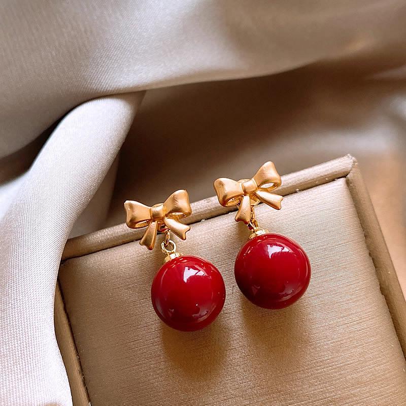 Круглые серьги-гвоздики из смолы "Серебряная игла" - Роскошный ретро-дизайн, женские серьги с уникальным дизайном.