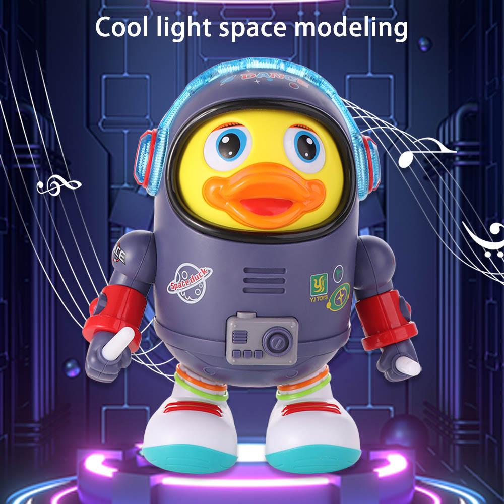 Interactive Electric Dance Space Duck Plastic Duck Musical Interactive Toy Desktop