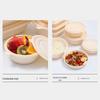 Homeglen Corn Starch Disposable Round Meal Prep Containers with Lids