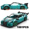 1001 шт. Технические блоки для гоночных автомобилей Nissaned GTR, модель супер спортивного автомобиля, сборка кирпичной игрушки для детей и взрослых, подарок