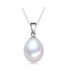 925 Sterling Silver Pearl Pendant Necklace For Women,Real Natural Pearl Pendant Chain Necklace Girl Gift