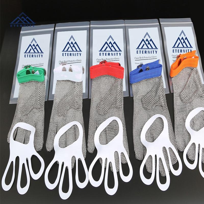 Safety Cut Knife Proof Stab Resistant Stainless Steel Wire Metal Mesh Glove for Germany Butchers