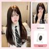 Sihuan Long Black Tea Lolita Wig - Women's Natural Straight Hair for Round Faces