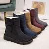 Plus Size Boots for Women Men Winter Thicken Warm Boots Wool Cotton Shoes Ankle Boots Waterproof Outdoor Commando Hiking Boots