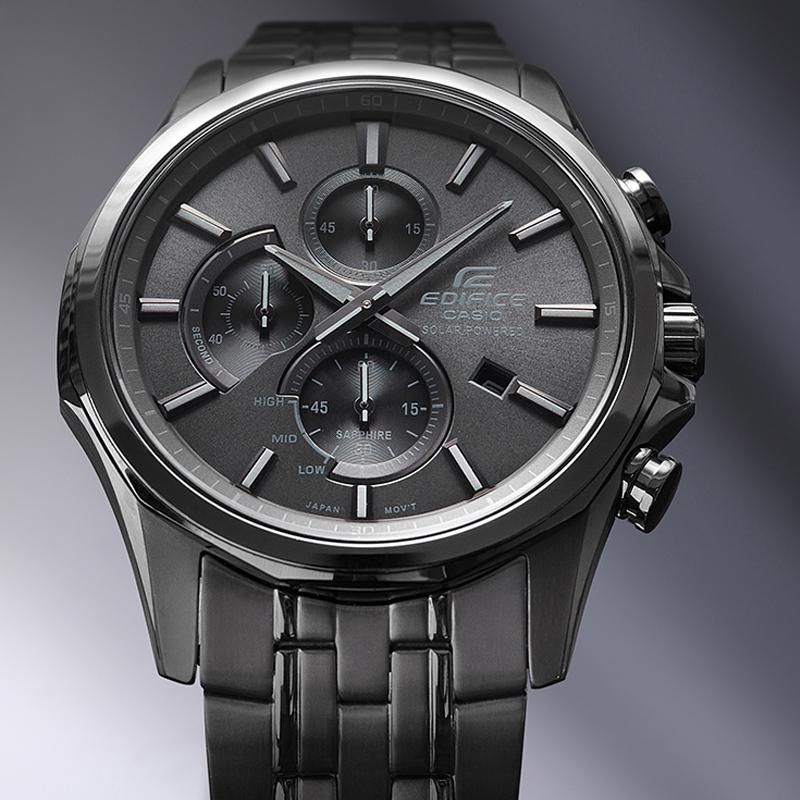 Casio EDIFICE Мода Бизнес Тренд Повседневный Универсальный Ретро Классический Три Циферблата Шесть Стрелок Черный Циферблат Спортивные Водонепроницаемые Кварцевый Механизм EFB-670SBG-1AVUPR