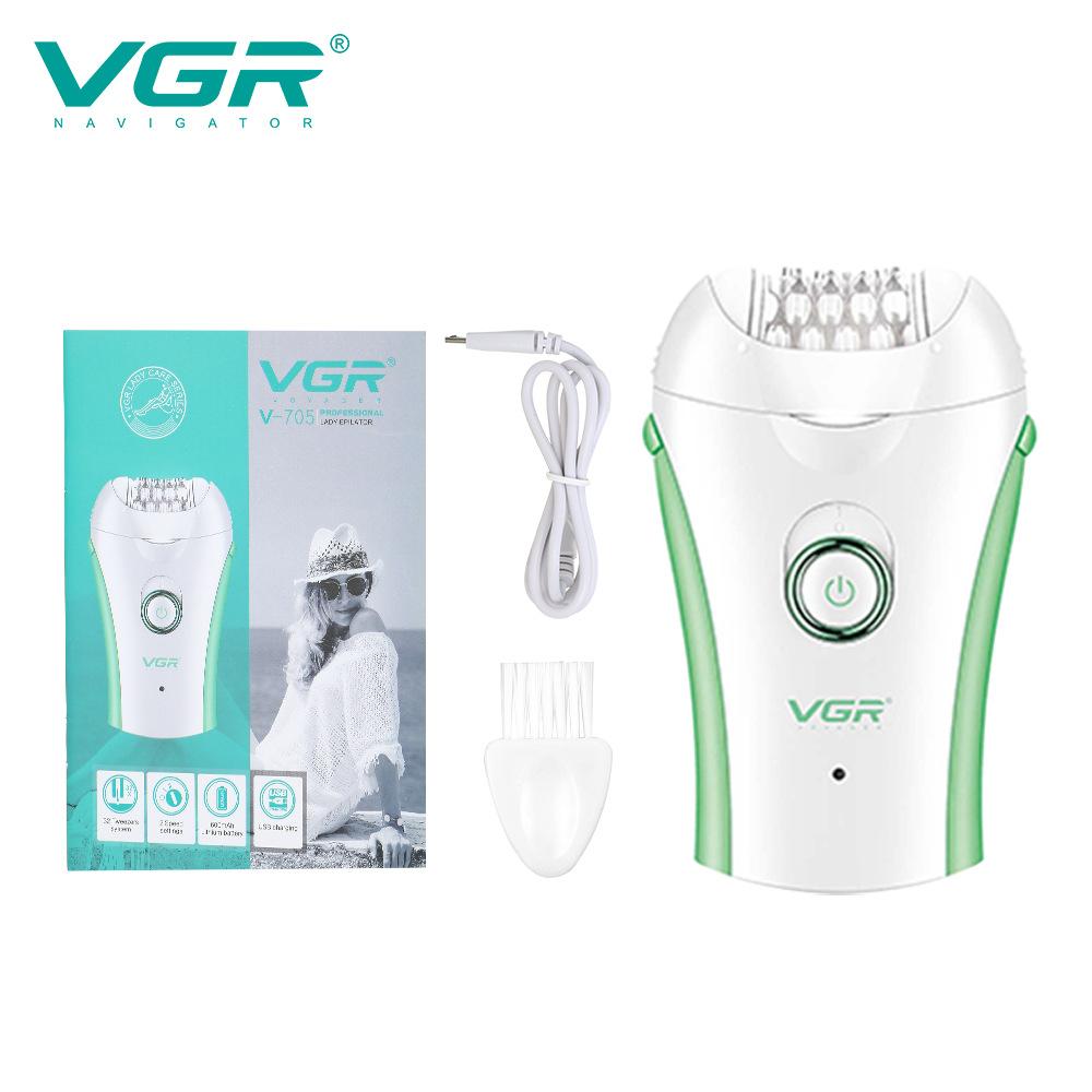 VGR 705 Эпилятор Профессиональный Эпилятор Удаление Волос Перезаряжаемый Удаление Волос Женский Удаление Волос Портативный Электрический Эпилятор