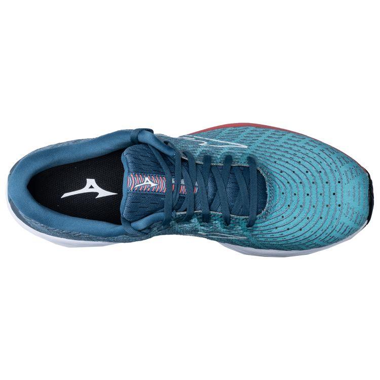 Mizuno Кроссовки для бега с амортизацией Wave Rider 26 Мужские кроссовки Сине-красные J1GC227551