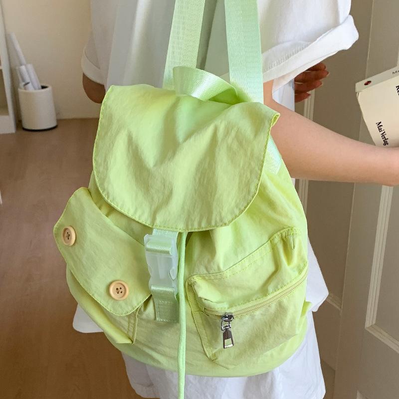 Student class cloth backpack women's 2025 summer new fashion casual small backpack Korean version high value shoulder bag