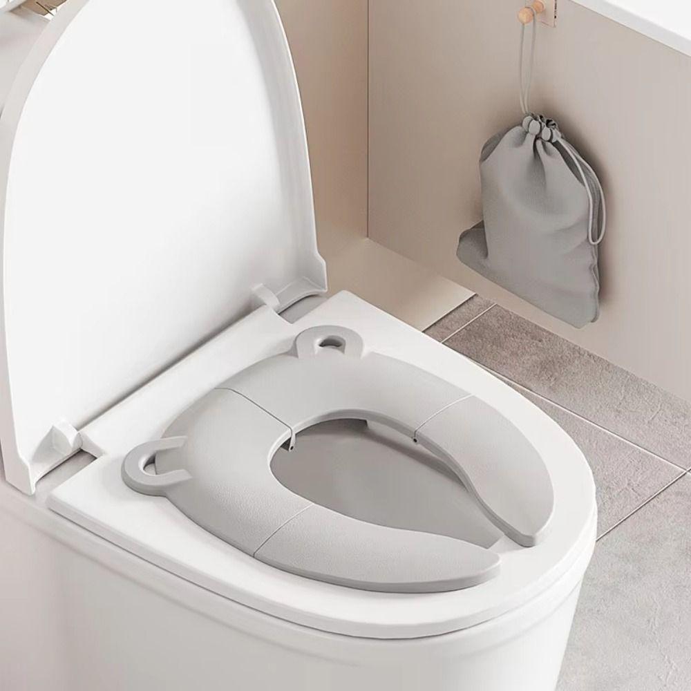 Storage Bag Baby Folding Potty Seat Non-Slip Children Potty Chair Pad  Travel